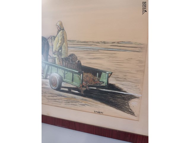 Lot 81 - tekening in kader - afbeelding 3 van  3