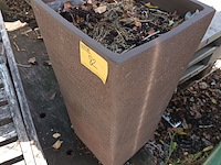 Lot 82 - hoge terracotta bloembak - afbeelding 2 van  3