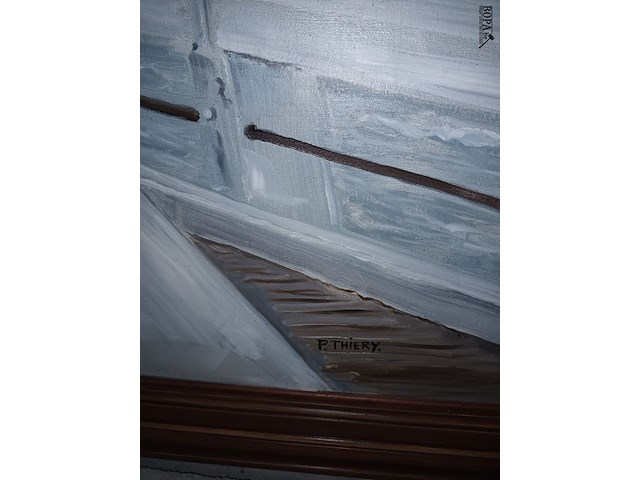 Lot 82 - schilderij de pier - afbeelding 4 van  4