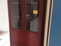 Lot 82 - vintage barkast met vitrine - afbeelding 1 van  4