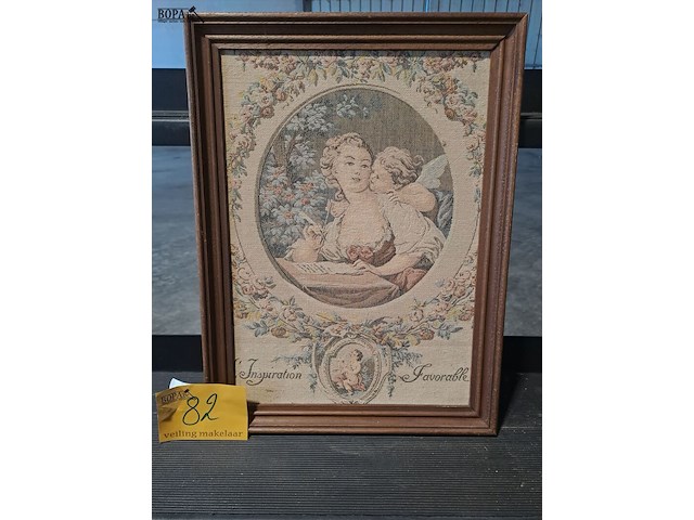 Lot 82 - wandtapijt 'l inspiration favorable - romantisch tafereel 36 - afbeelding 1 van  2