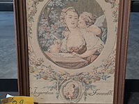 Lot 82 - wandtapijt 'l inspiration favorable - romantisch tafereel 36 - afbeelding 1 van  2
