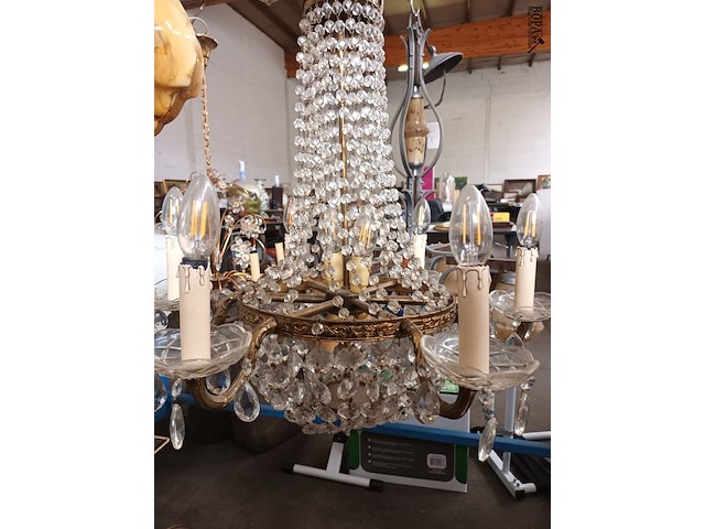 Lot 824 - luster koper en kristallen - afbeelding 3 van  3