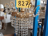 Lot 827 - luster koper en kristallen - afbeelding 2 van  2