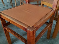 Lot 83 - antieken belgische eetkamerstoelen '30 - collectorsitem - ar - afbeelding 3 van  3