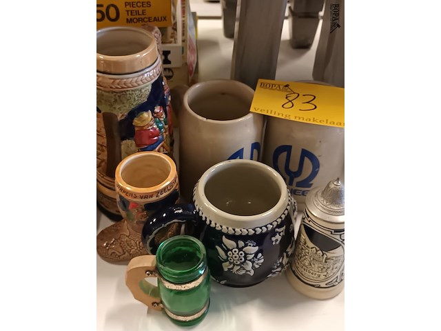 Lot 83 - bierpotten. 7 stuks - afbeelding 1 van  4