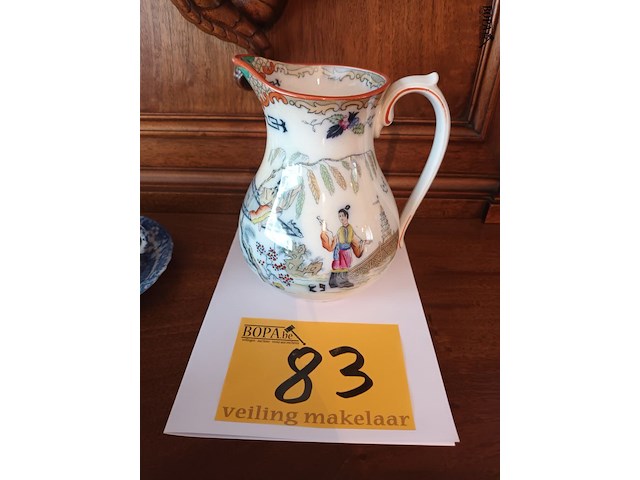 Lot 83 - melkkan met chinees decor - afbeelding 1 van  5
