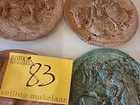 Lot 83 - muur kunstwerkjes. 4 stuks - afbeelding 1 van  5