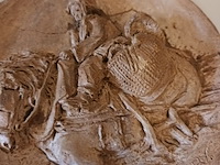 Lot 83 - muur kunstwerkjes. 4 stuks - afbeelding 3 van  5