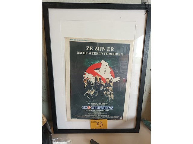 Lot 83 - poster ghostbusters - afbeelding 1 van  5