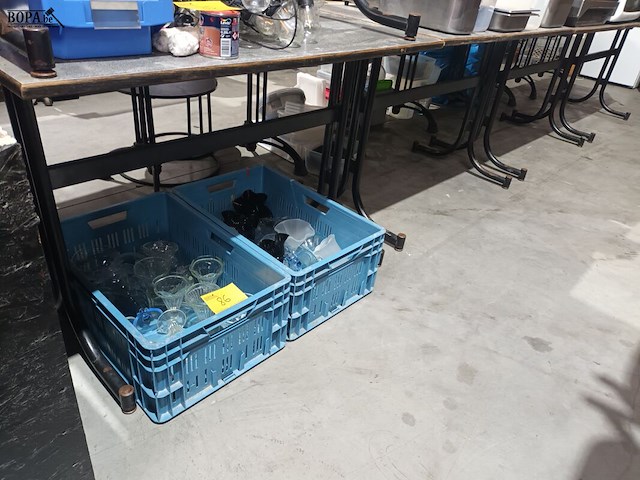 Lot 83 - rechthoekige tafels. 6 stuks - afbeelding 3 van  4