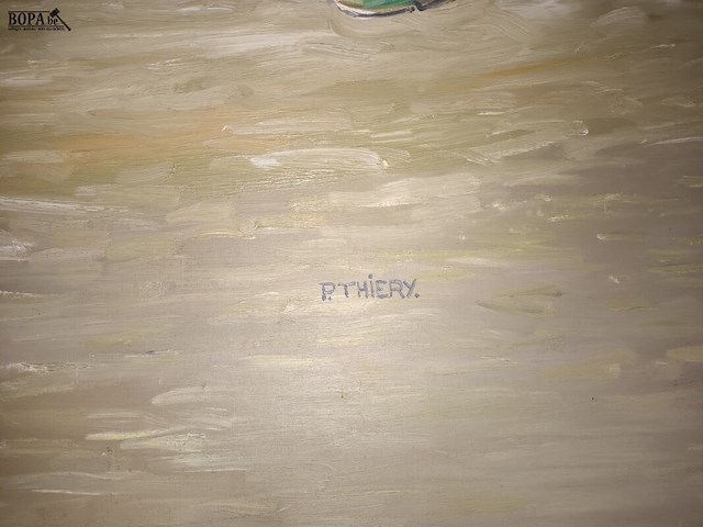 Lot 83 - schilderij de garnaalvissers - afbeelding 3 van  3