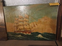 Lot 83 - schilderij van zeilschip