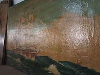 Lot 83 - schilderij van zeilschip - afbeelding 3 van  3