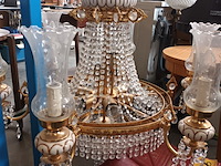 Lot 831 - luster koper en kristallen - afbeelding 1 van  5
