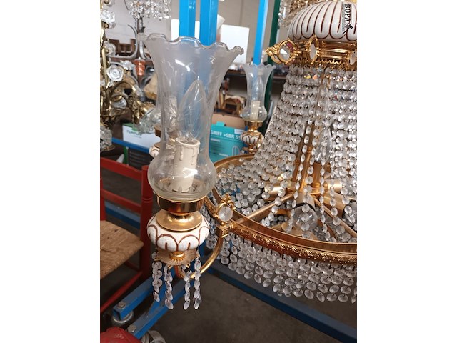 Lot 831 - luster koper en kristallen - afbeelding 3 van  5