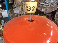 Lot 832 - retro oranje luster - afbeelding 3 van  3