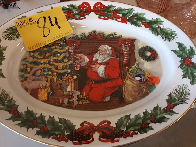 Lot 84 - kerstschaal franklin mint - afbeelding 1 van  4