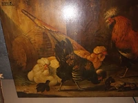 Lot 84 - schilderij hoenderen - afbeelding 3 van  4