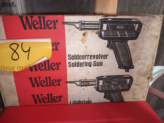 Lot 84 - soldeerpistool weller - afbeelding 3 van  4