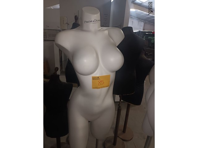 Lot 85 - paspop vrouw torso op statief - afbeelding 1 van  3