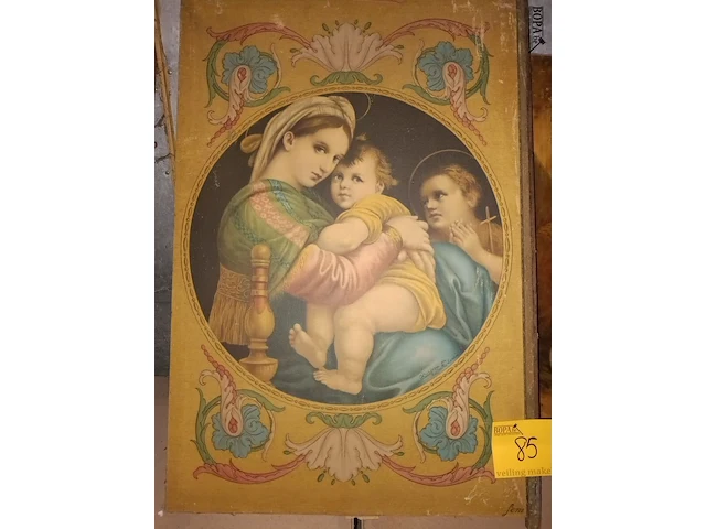 Lot 85 - reproductie madonna della seggollia - afbeelding 1 van  4