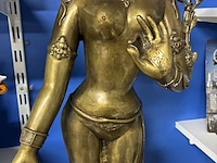 Lot 85 - staand bronzen beeld boeddhistische godin tara - afbeelding 3 van  5