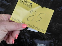 Lot 85 - zwarte nepbonten winterjas d' auvry exclusieve xl - afbeelding 3 van  3