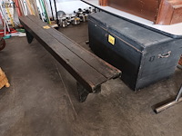 Lot 855 - houten zitbank - afbeelding 3 van  5