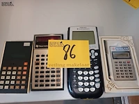 Lot 86 - calculator. 4 stuks