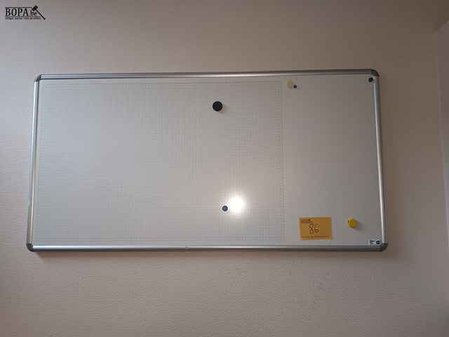 Lot 86 - planbord whiteboard - afbeelding 2 van  2