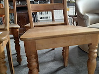 Lot 86 - set van 4 houten stoelen - caféstijl - afbeelding 2 van  3