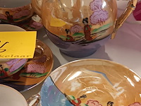 Lot 86 - thee servies. 15 stuks - afbeelding 2 van  4