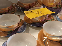 Lot 86 - thee servies. 15 stuks - afbeelding 4 van  4
