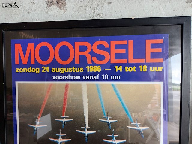 Lot 87 - poster moorsele vliegmeeting 1986 - afbeelding 2 van  4