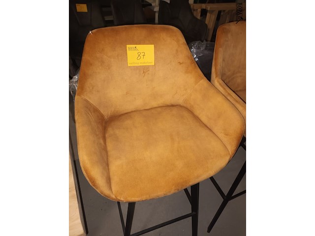 Lot 87 - roterende barkruk river. 2 stuks - afbeelding 2 van  4