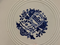 Lot 87 - sierborden wit/blauw. 3 stuks - afbeelding 3 van  7
