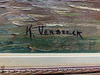 Lot 88 - lot schilderijen diverse olieverf - getekend - afbeelding 2 van  10