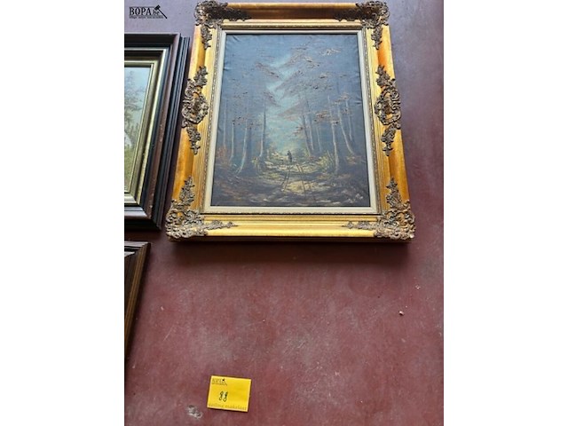Lot 88 - lot schilderijen diverse olieverf - getekend - afbeelding 4 van  10