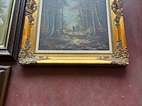 Lot 88 - lot schilderijen diverse olieverf - getekend - afbeelding 4 van  10
