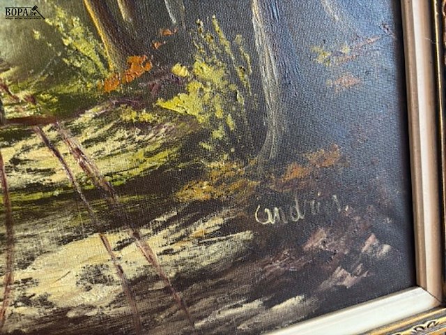 Lot 88 - lot schilderijen diverse olieverf - getekend - afbeelding 6 van  10