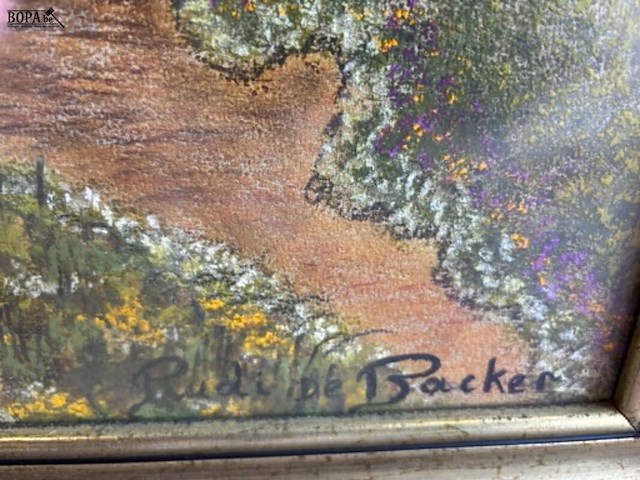 Lot 88 - lot schilderijen diverse olieverf - getekend - afbeelding 9 van  10