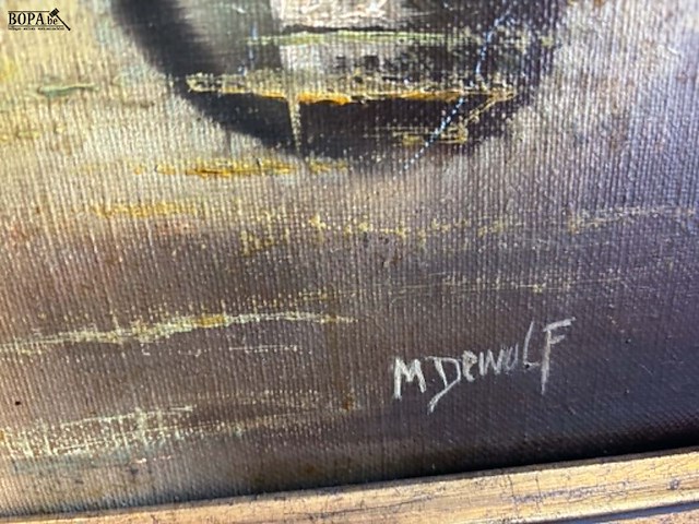 Lot 88 - lot schilderijen diverse olieverf - getekend - afbeelding 10 van  10