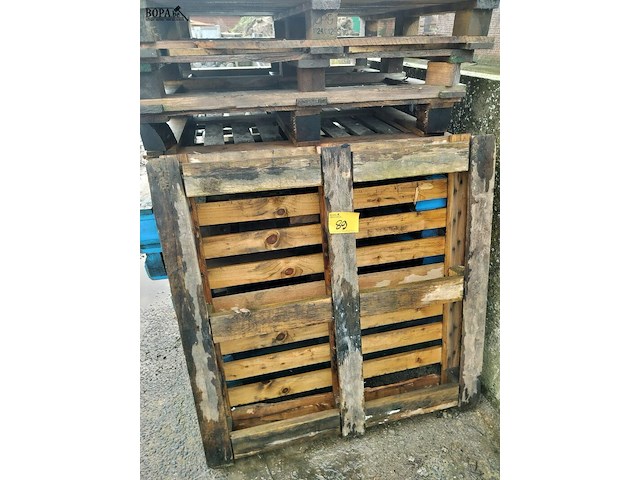 Lot 89 - waarborgpalletten. 13 stuks - afbeelding 2 van  2