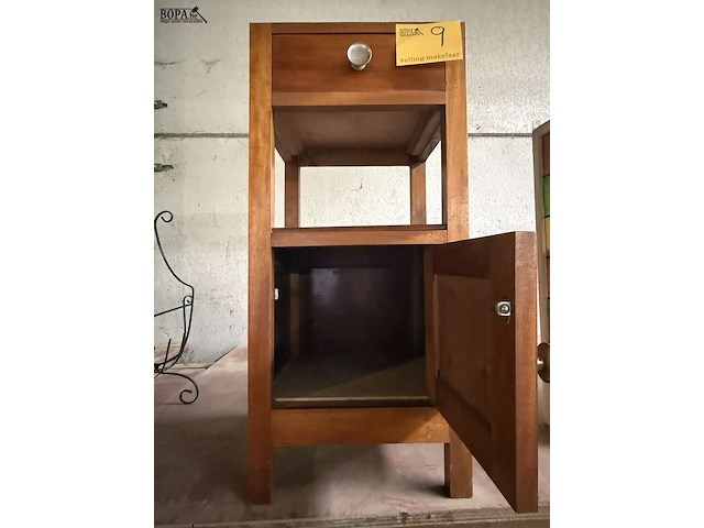 Lot 9 - art deco nachttafel/bijzettafel - afbeelding 2 van  3