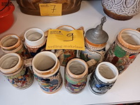 Lot 9 - bierpotten. 9 stuks - afbeelding 3 van  3