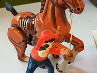 Lot 9 - daiya blikken paard met cowboy - afbeelding 5 van  6