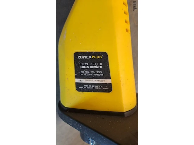 Lot 9 - electrische grastrimmer powerplus 2 stuks - geel - afbeelding 3 van  4
