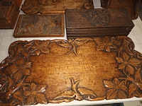 Lot 9 - houten decoratie. 16 stuks - afbeelding 5 van  7