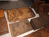 Lot 9 - houten decoratie. 16 stuks - afbeelding 6 van  7